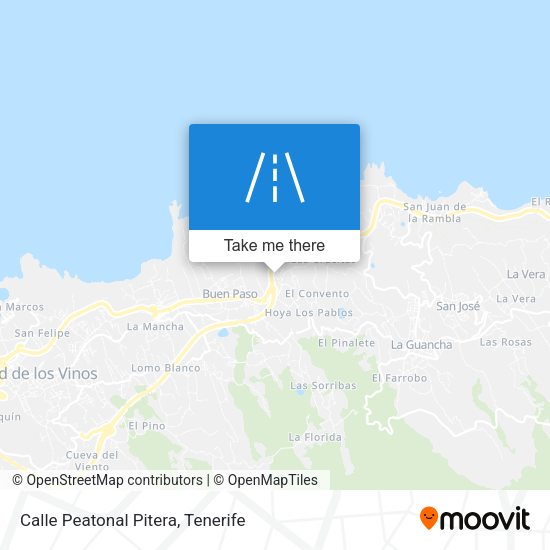 Calle Peatonal Pitera map
