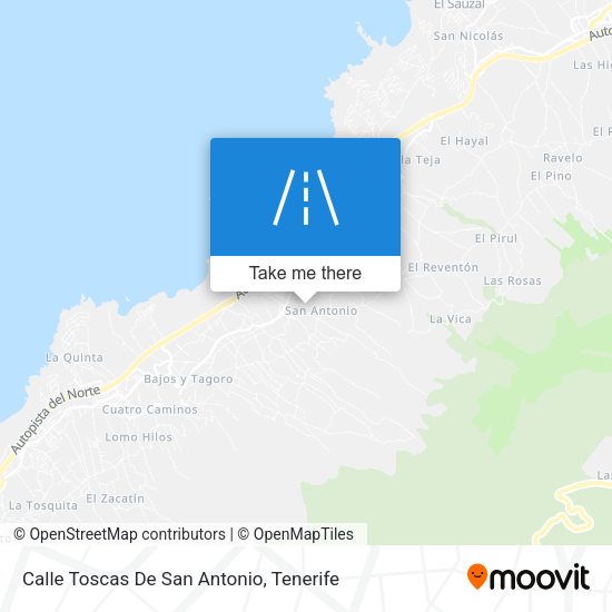 Calle Toscas De San Antonio map