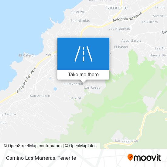 Camino Las Marreras map