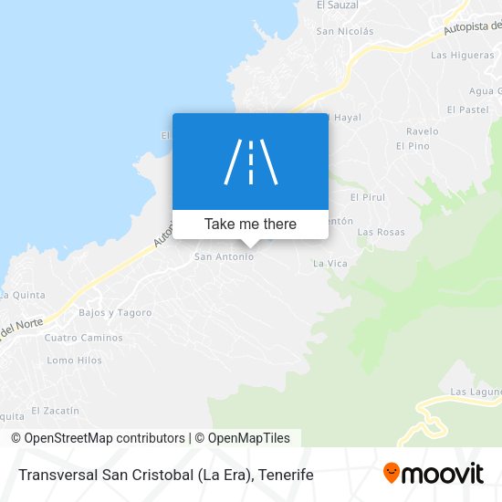 Transversal San Cristobal (La Era) map
