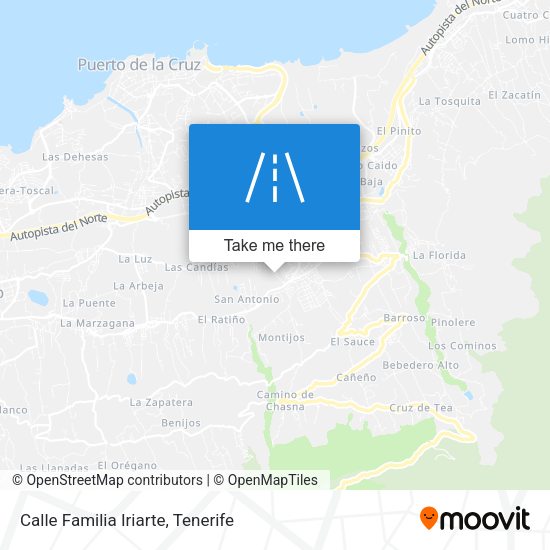 Calle Familia Iriarte map