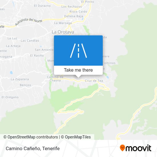 Camino Cañeño map