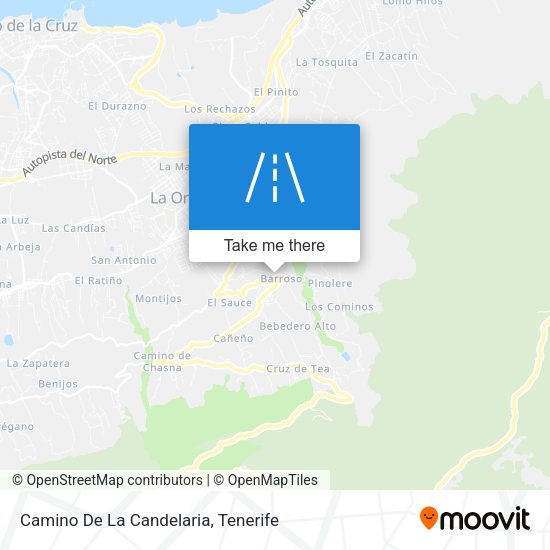 Camino De La Candelaria map