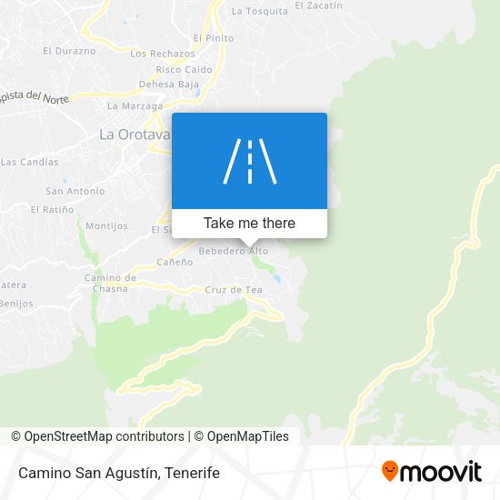 Camino San Agustín map