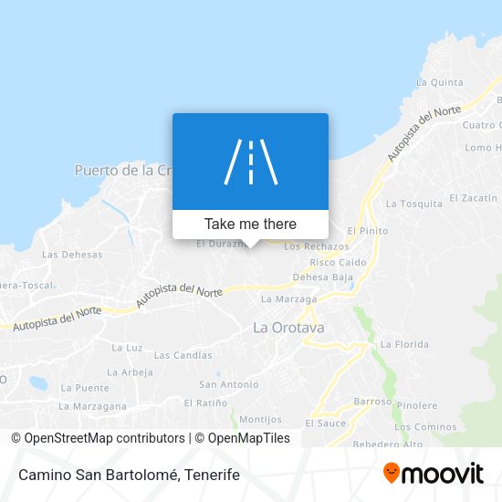 Camino San Bartolomé map