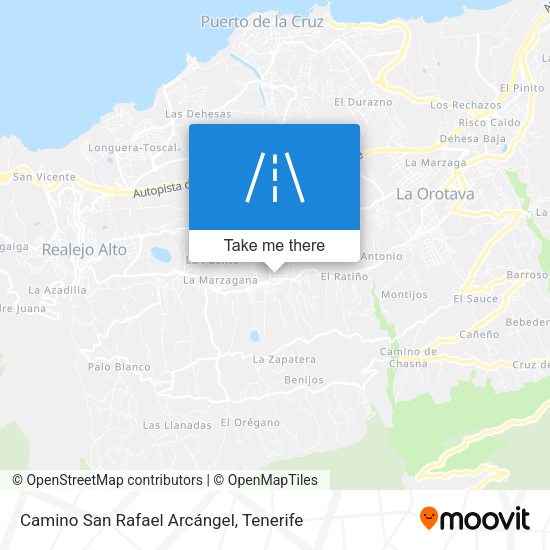 Camino San Rafael Arcángel map