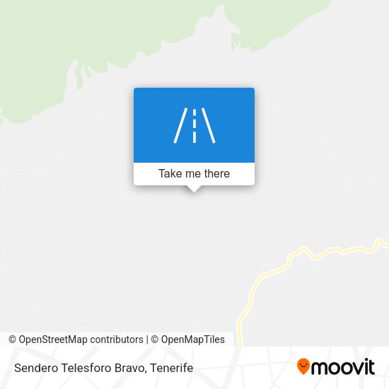 Sendero Telesforo Bravo map