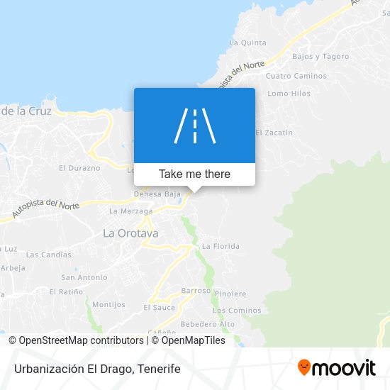Urbanización El Drago map