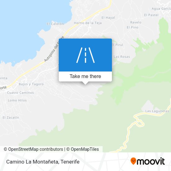 Camino La Montañeta map