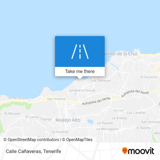Calle Cañaveras map