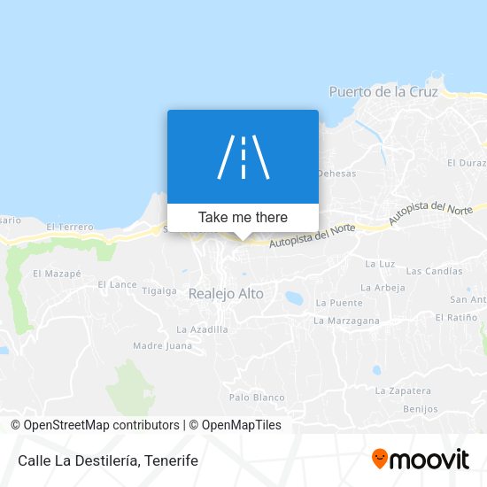 Calle La Destilería map