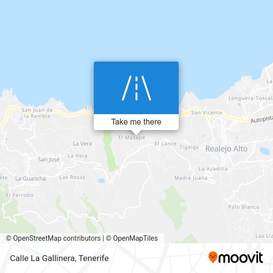 Calle La Gallinera map