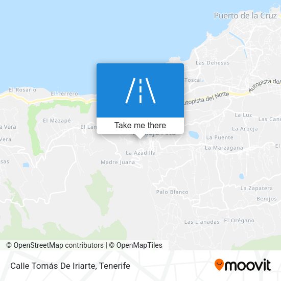 Calle Tomás De Iriarte map