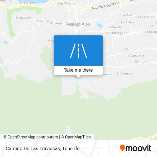 Camino De Las Traviesas map