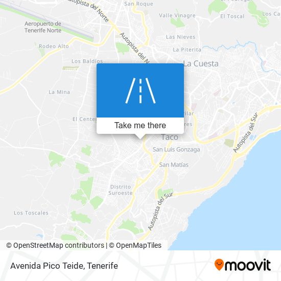 mapa Avenida Pico Teide