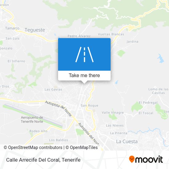 Calle Arrecife Del Coral map