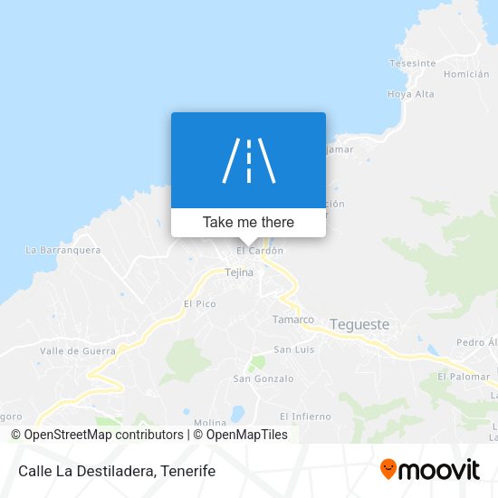 Calle La Destiladera map