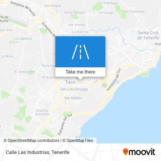 Calle Las Industrias map