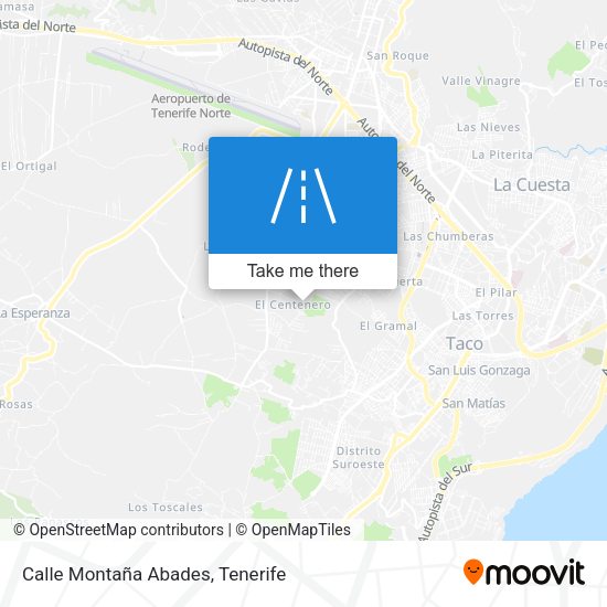 Calle Montaña Abades map