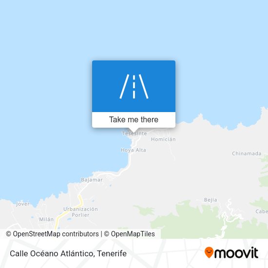 Calle Océano Atlántico map