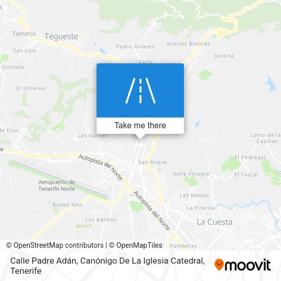 Calle Padre Adán, Canónigo De La Iglesia Catedral map