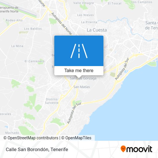 Calle San Borondón map