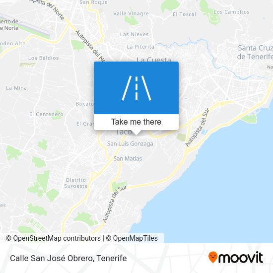 Calle San José Obrero map