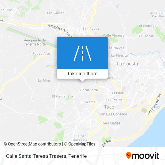 Calle Santa Teresa Trasera map