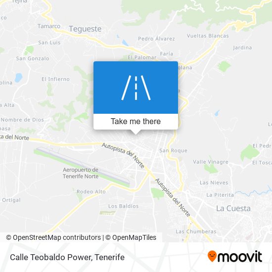 Calle Teobaldo Power map