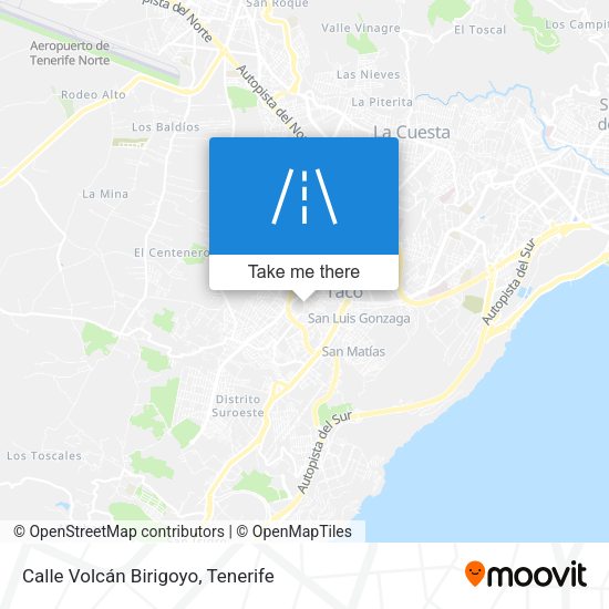 Calle Volcán Birigoyo map
