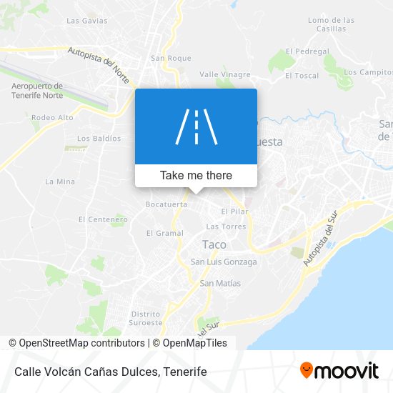 Calle Volcán Cañas Dulces map