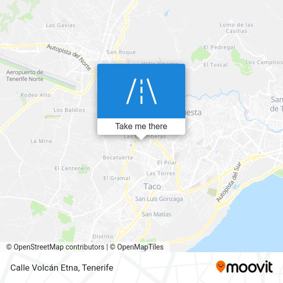 Calle Volcán Etna map