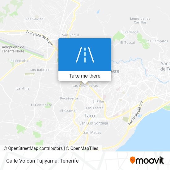 Calle Volcán Fujiyama map