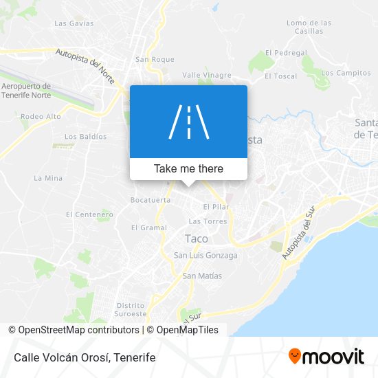 Calle Volcán Orosí map