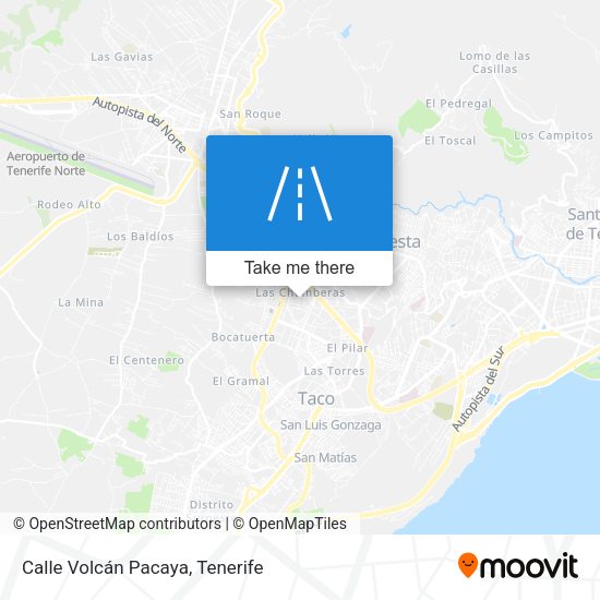 Calle Volcán Pacaya map