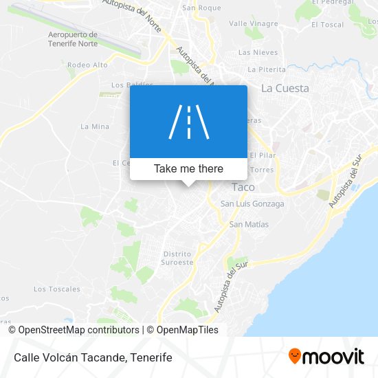 Calle Volcán Tacande map