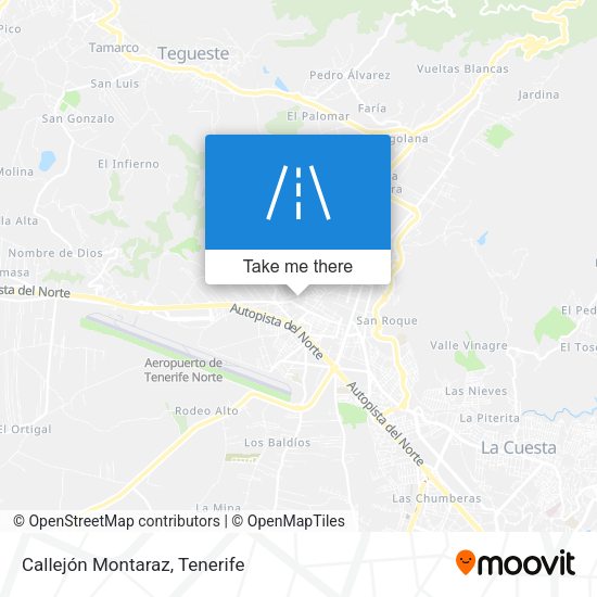 Callejón Montaraz map