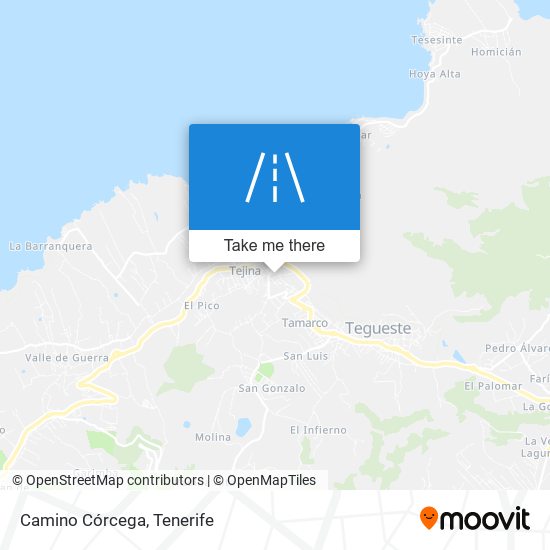 Camino Córcega map