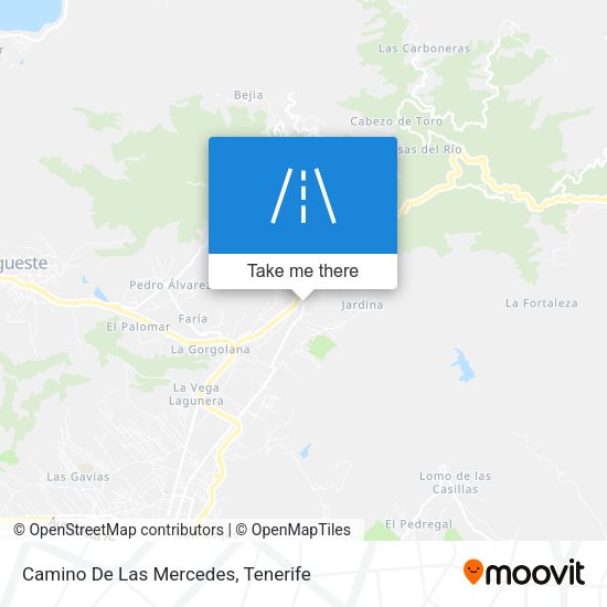 Camino De Las Mercedes map