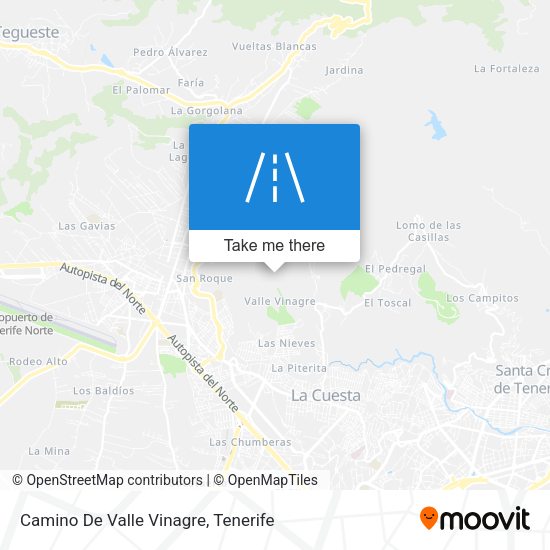 Camino De Valle Vinagre map