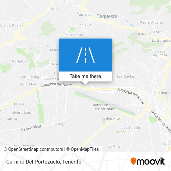 Camino Del Portezuelo map