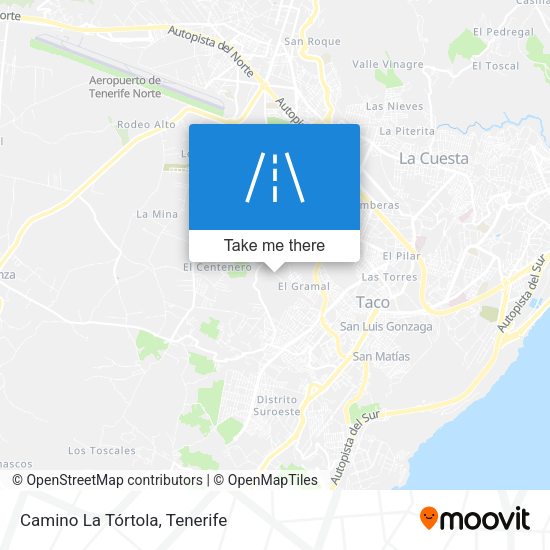 Camino La Tórtola map