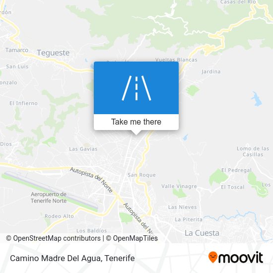 Camino Madre Del Agua map