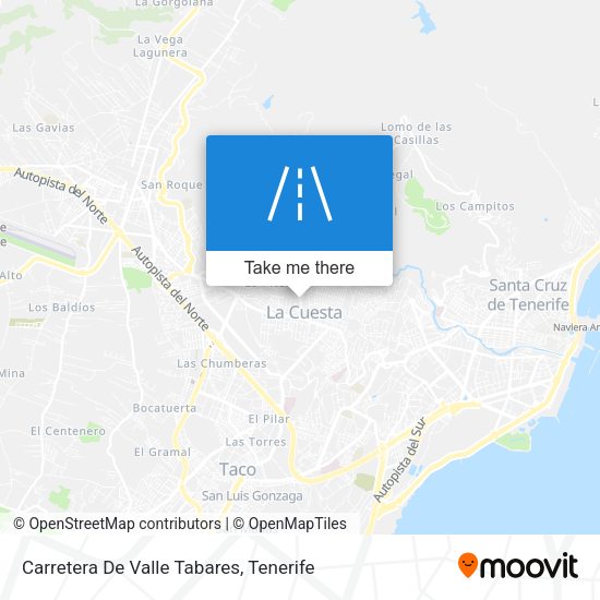 Carretera De Valle Tabares map