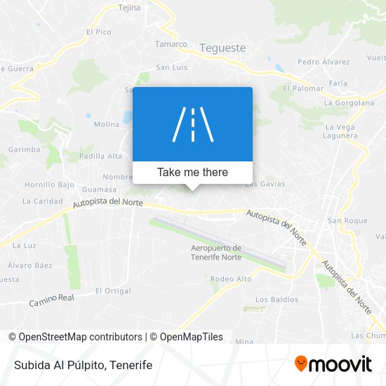 Subida Al Púlpito map