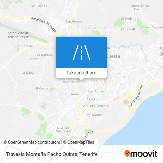 Travesía Montaña Pacho Quinta map