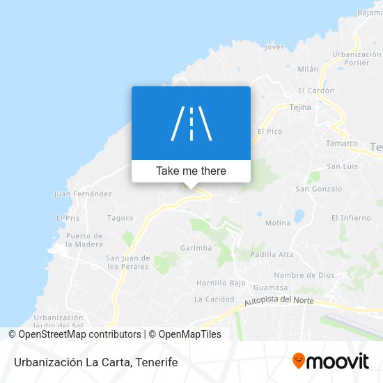Urbanización La Carta map