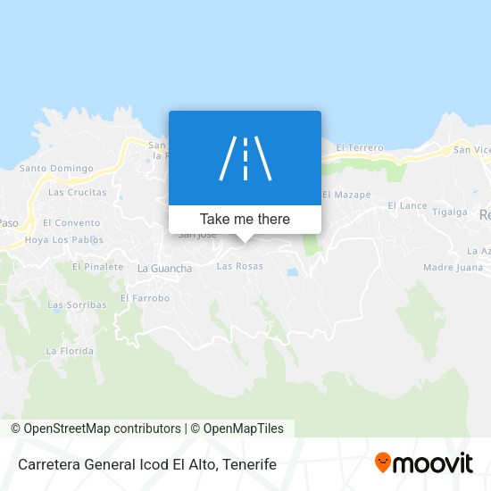 Carretera General Icod El Alto map