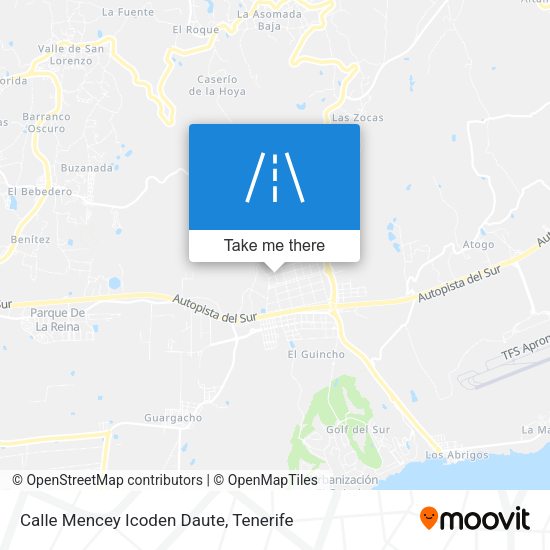 Calle Mencey Icoden Daute map