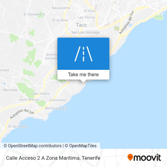 Calle Acceso 2 A Zona Marítima map